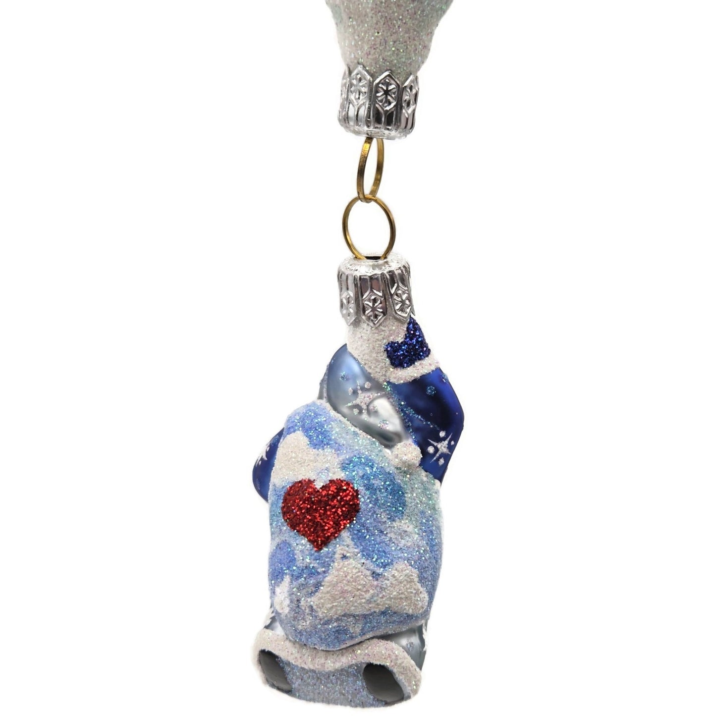 Patricia Breen As Above So Below Santa Balloon Snowflakes Christmas Ornament