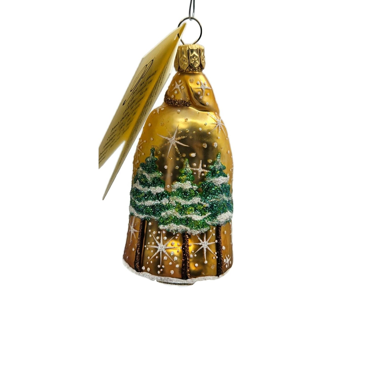 Patricia Breen Baby Blixen Gold Santa Claus Snowfklakes Christmas Tree Ornament