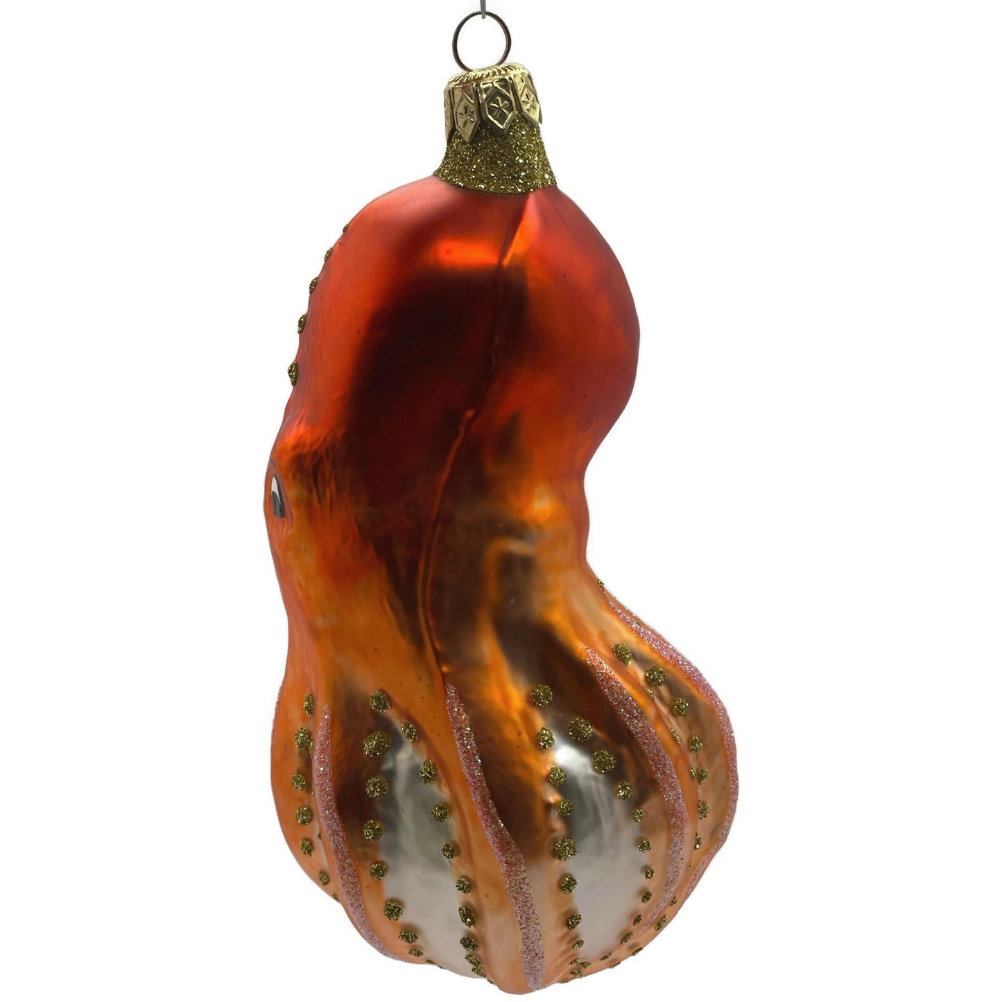 Patricia Breen Olivier Octopus Orange Nautical Spring Christmas Tree Ornament