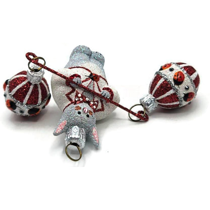 Patricia Breen Bunny Balance Ladybugs Mini Eggs Easter Christmas Tree Ornament