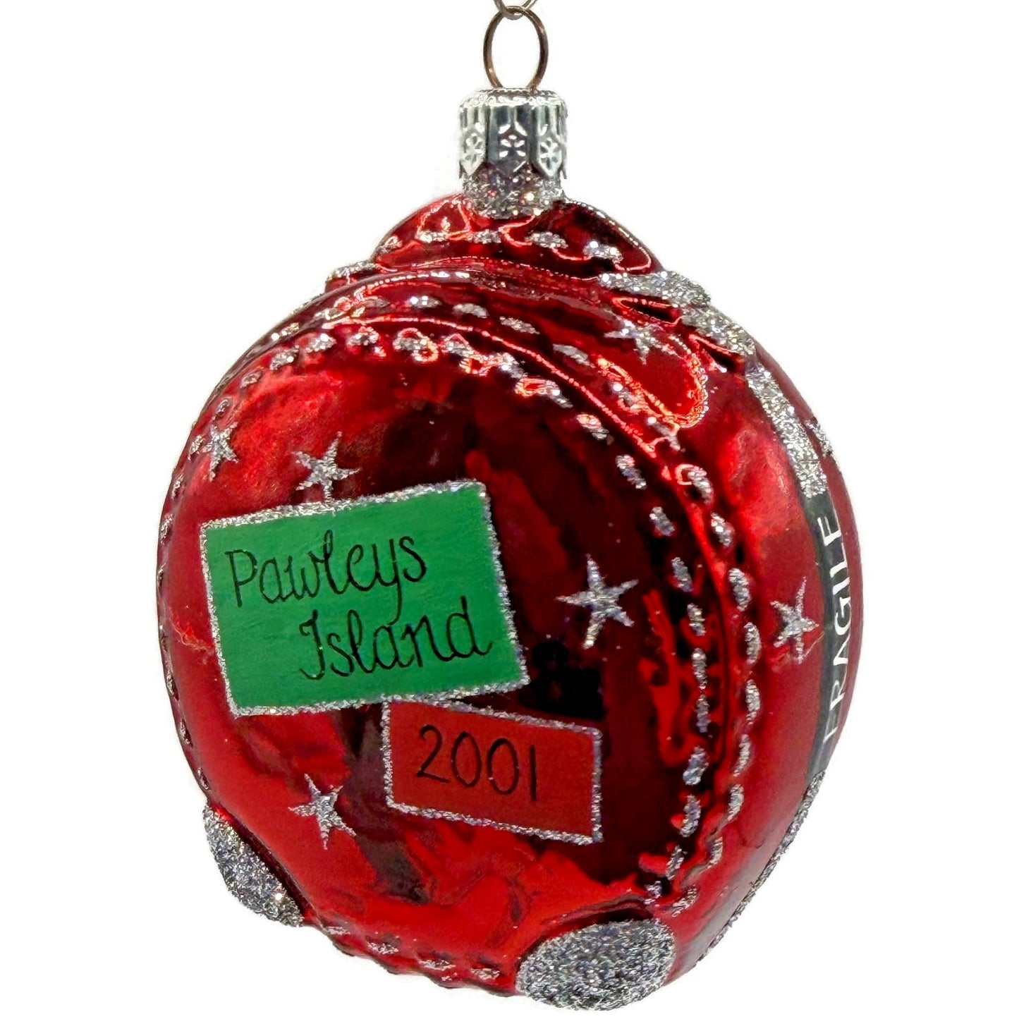 Patricia Breen Journey With Me Red Pawleys Island Stars Christmas Ornament 2113