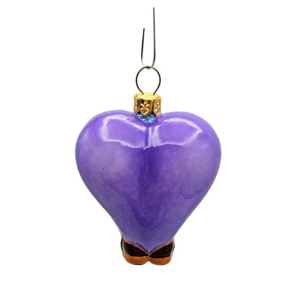 Patricia Breen Amour Masquerade Violet Heart Valentines Christmas Tree Ornament