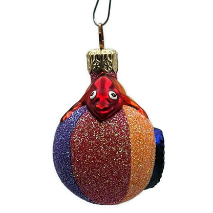 Patricia Breen Miniature Chameleon Rainbow Beach Ball Christmas Tree Ornament