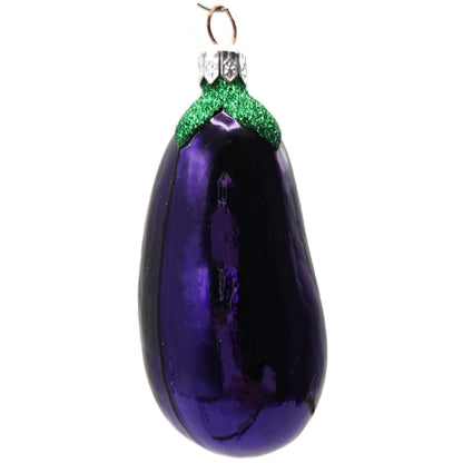 Patricia Breen Walk In Marche Ouvert Un Aubergine Eggplant Christmas Ornament