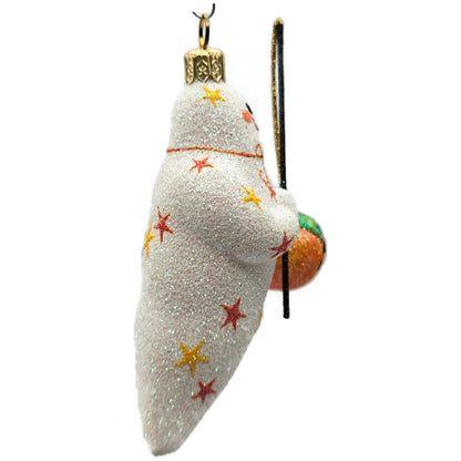 Patricia Breen Phantom Catch Orange Pumpkin White Stars Halloween Ornament 2741