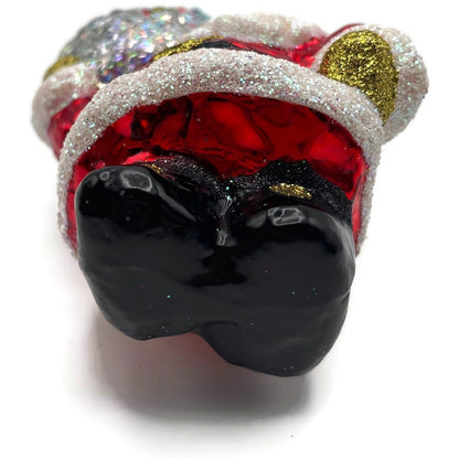 Larry Fraga A Sack Full Of Goodies Glitter Series Santa Claus Christmas Ornament