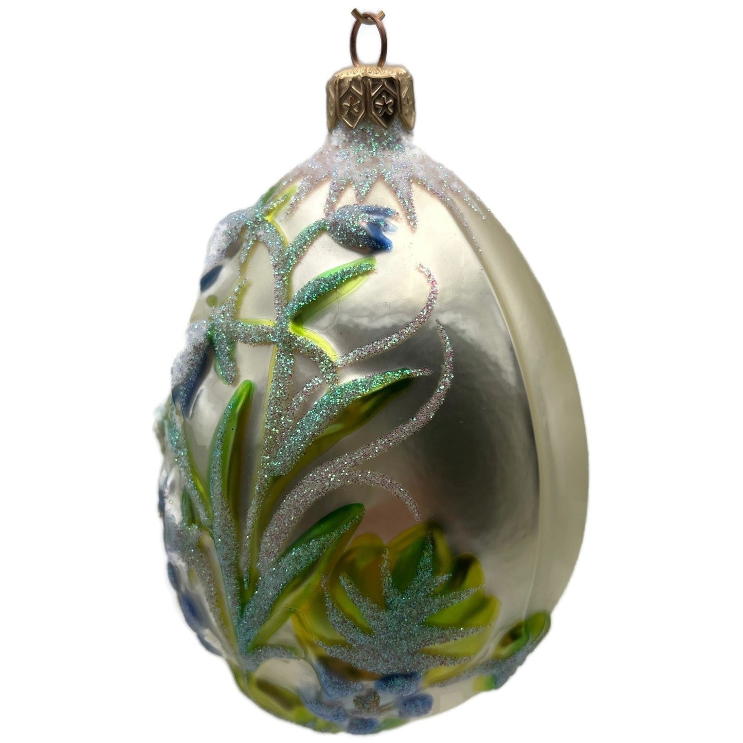 Patricia Breen Bluebell Egg Flower Easter Glass Christmas Tree Ornament 9700