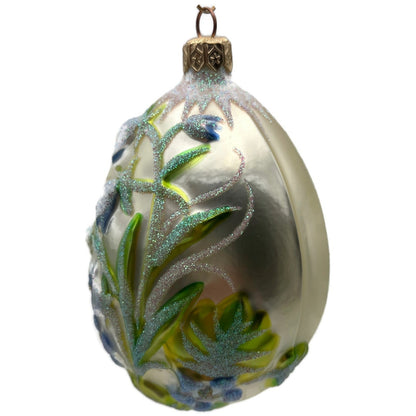 Patricia Breen Bluebell Egg Flower Easter Glass Christmas Tree Ornament 9700