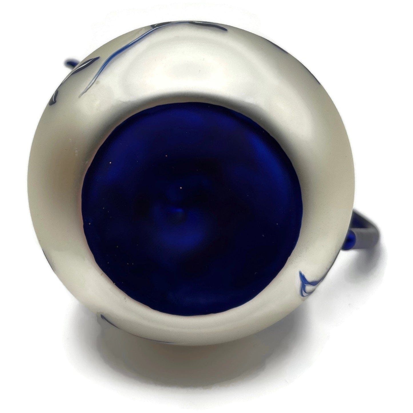 Patricia Breen Sweet Cream Pearl Flower Blue Spout Spring Christmas Ornament
