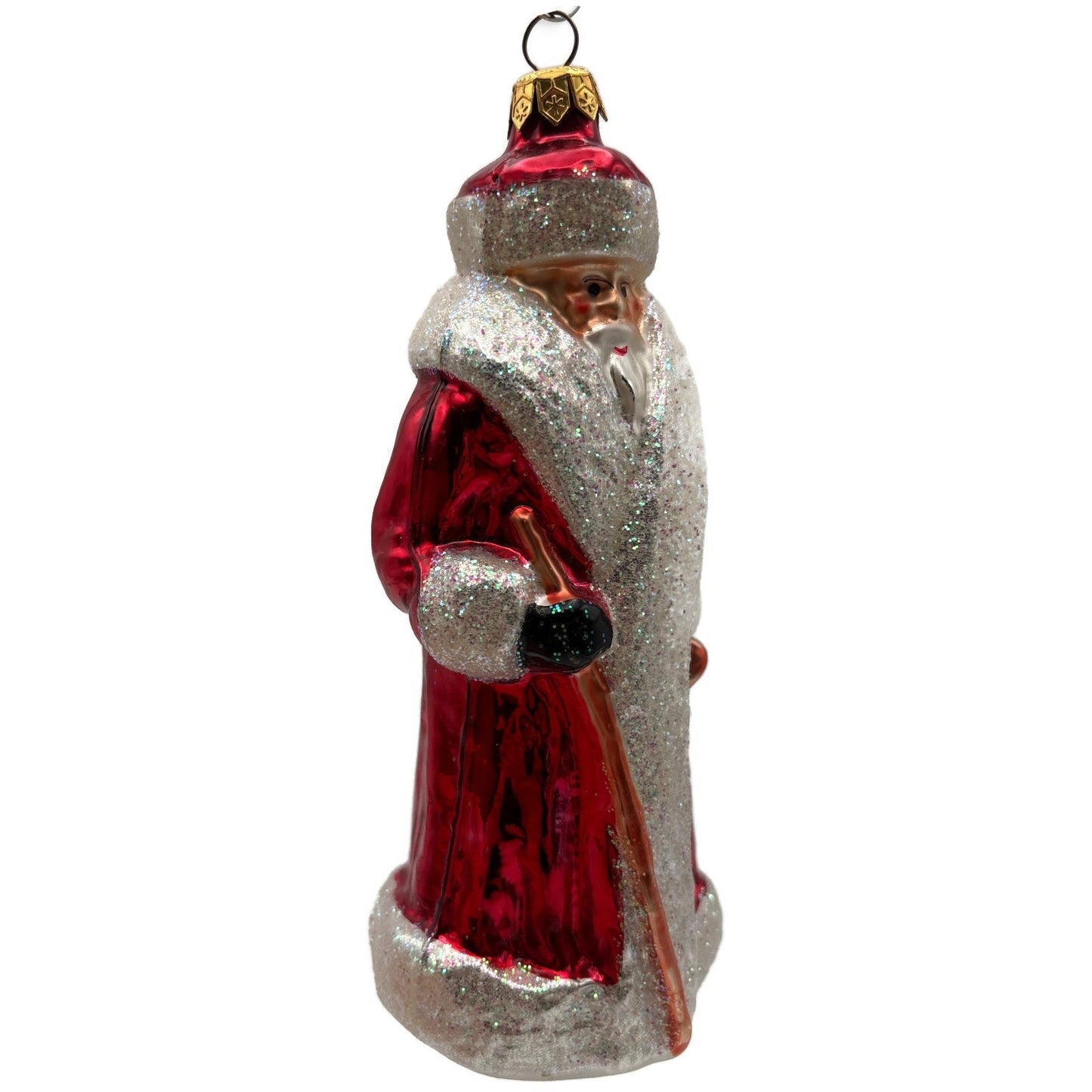 Christopher Radko Russian Santa Claus Red Robe Christmas Tree Ornament 91-112-1