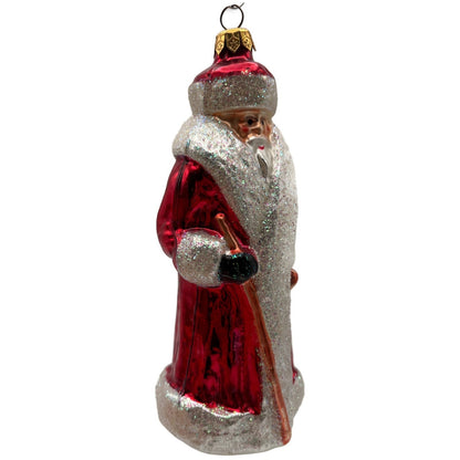 Christopher Radko Russian Santa Claus Red Robe Christmas Tree Ornament 91-112-1