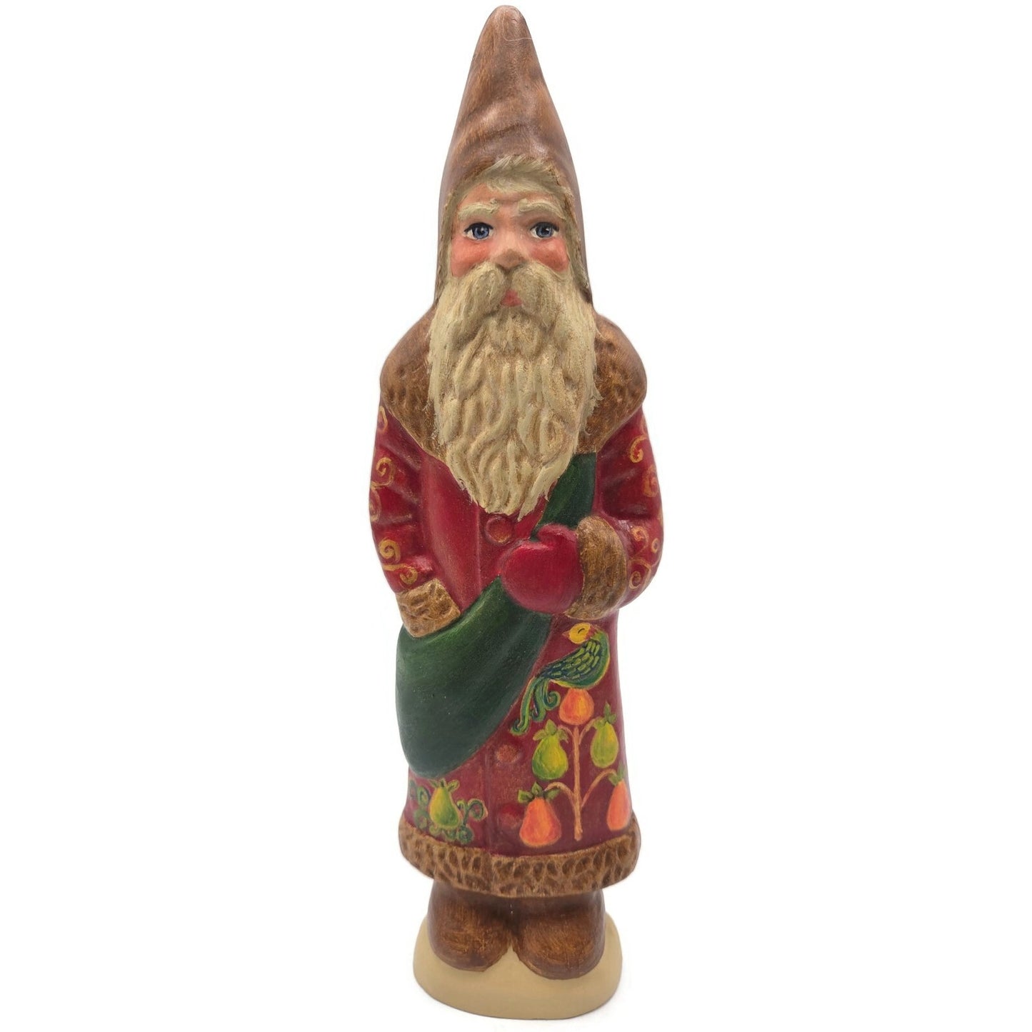 Bittersweet House Chalkware Belsnickel Partridge in Pear Tree Folk Art Figurine