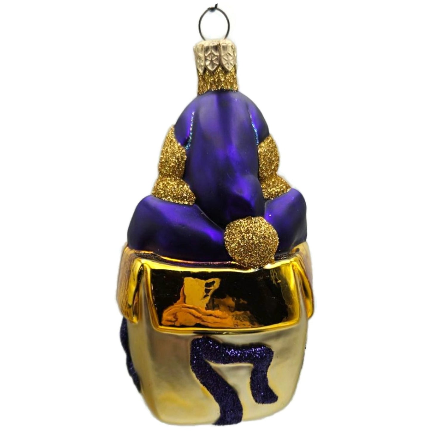 Patricia Breen Mmmonster Present Purple Gold Green Christmas Tree Ornament