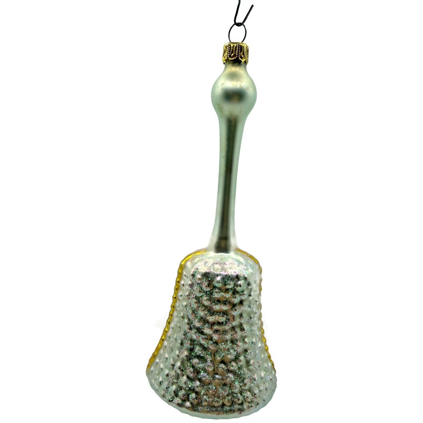 Christopher Radko Church Bell Silver Handle Christmas Ornament 93-295-0 Vintage