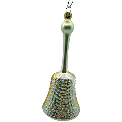 Christopher Radko Church Bell Silver Handle Christmas Ornament 93-295-0 Vintage