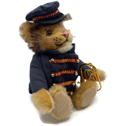 Steiff Golden Age Circus Lion Bandsman Trumpet Teddy Bear Limited Edition Box