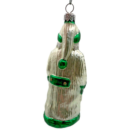 Patricia Breen Clover Santa Claus St Patricks Gold Green Christmas Tree Ornament