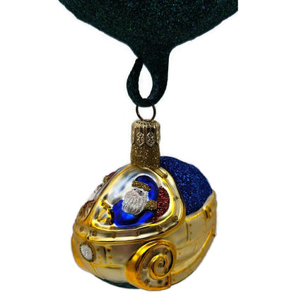 Patricia Breen Santa's Underwater Sleigh Moon Christmas Ornament Signed 9932