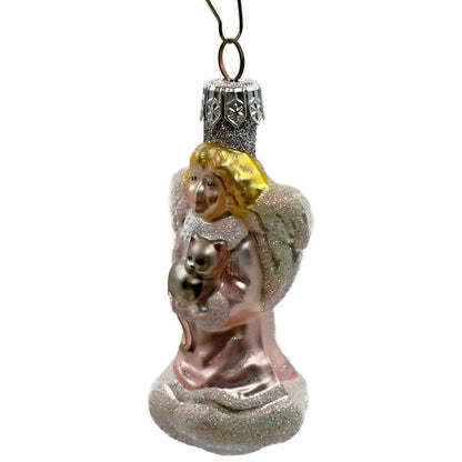 Patricia Breen Quartet of Angels Pastel Kitten Pearl Pink Christmas Ornament