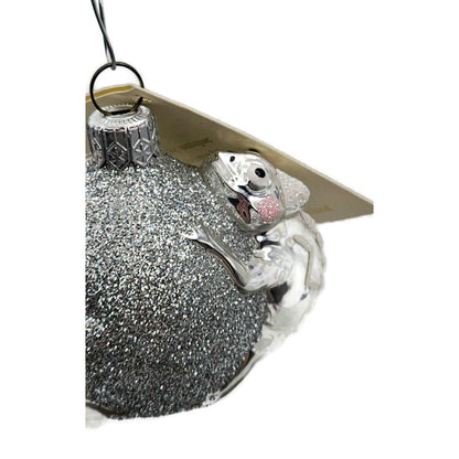 Patricia Breen Once Again for James Silver Chameleon Christmas Tree Ornament