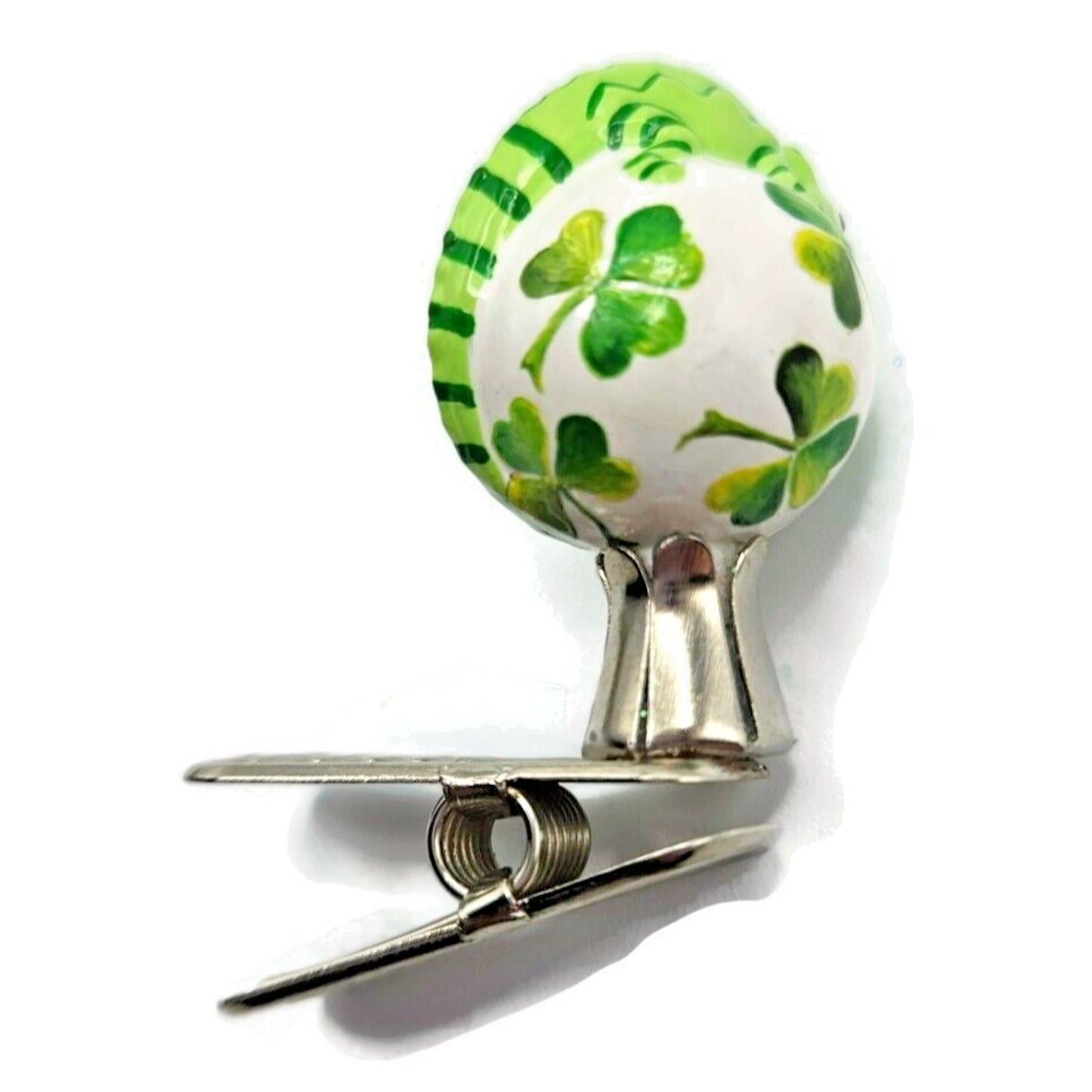 Patricia Breen Petite Miniature Chameleon Lucky Shamrock Christmas Clip Ornament