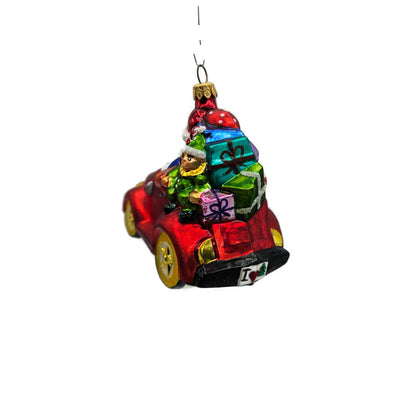 Christopher Radko Jolly Jalopy Santa Claus Christmas Tree Ornament 97-151-0