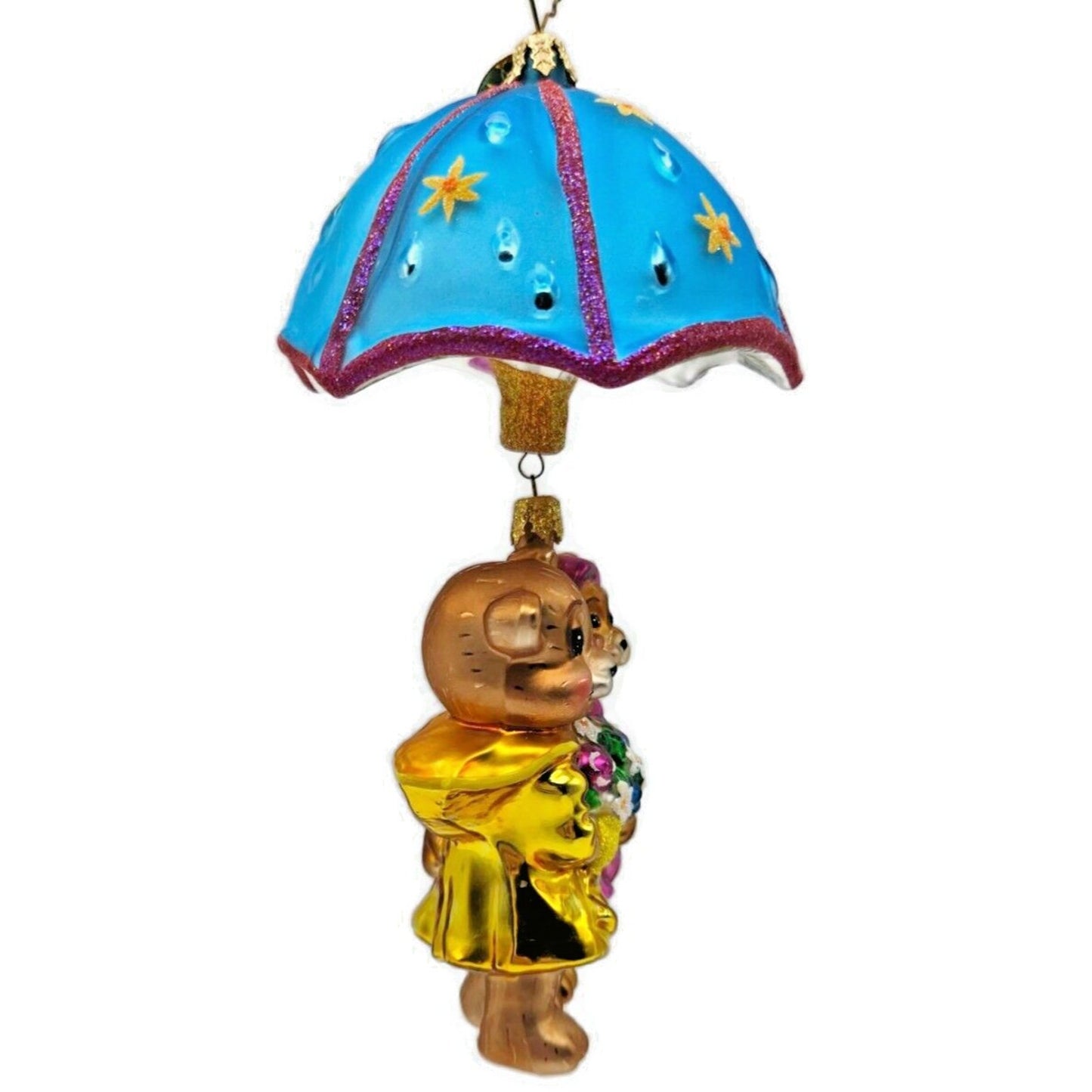 Christopher Radko Shower Me With Love Bears Christmas Tree Ornament 02-0499-0