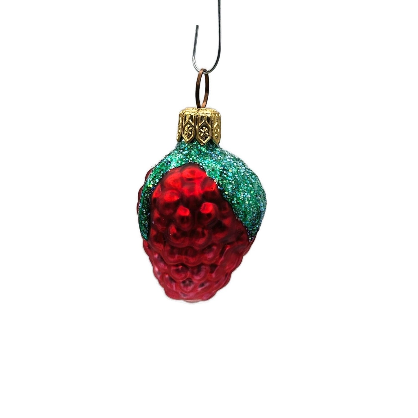 Patricia Breen Frosted Raspberry Red Fruit Summer Berries Christmas Ornament