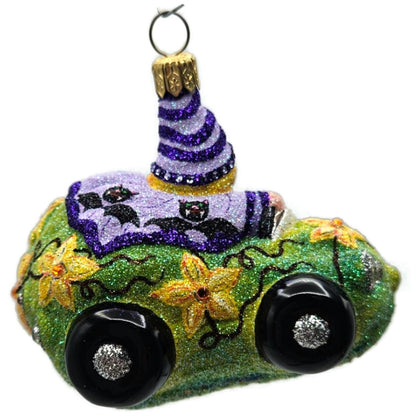 Patricia Breen Witch Way Green Lavender Hat Halloween Christmas Tree Ornament NM