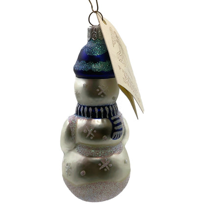 Patricia Breen Ornament Snowboy Blue Snowflakes Dots Family Christmas Tree Decor