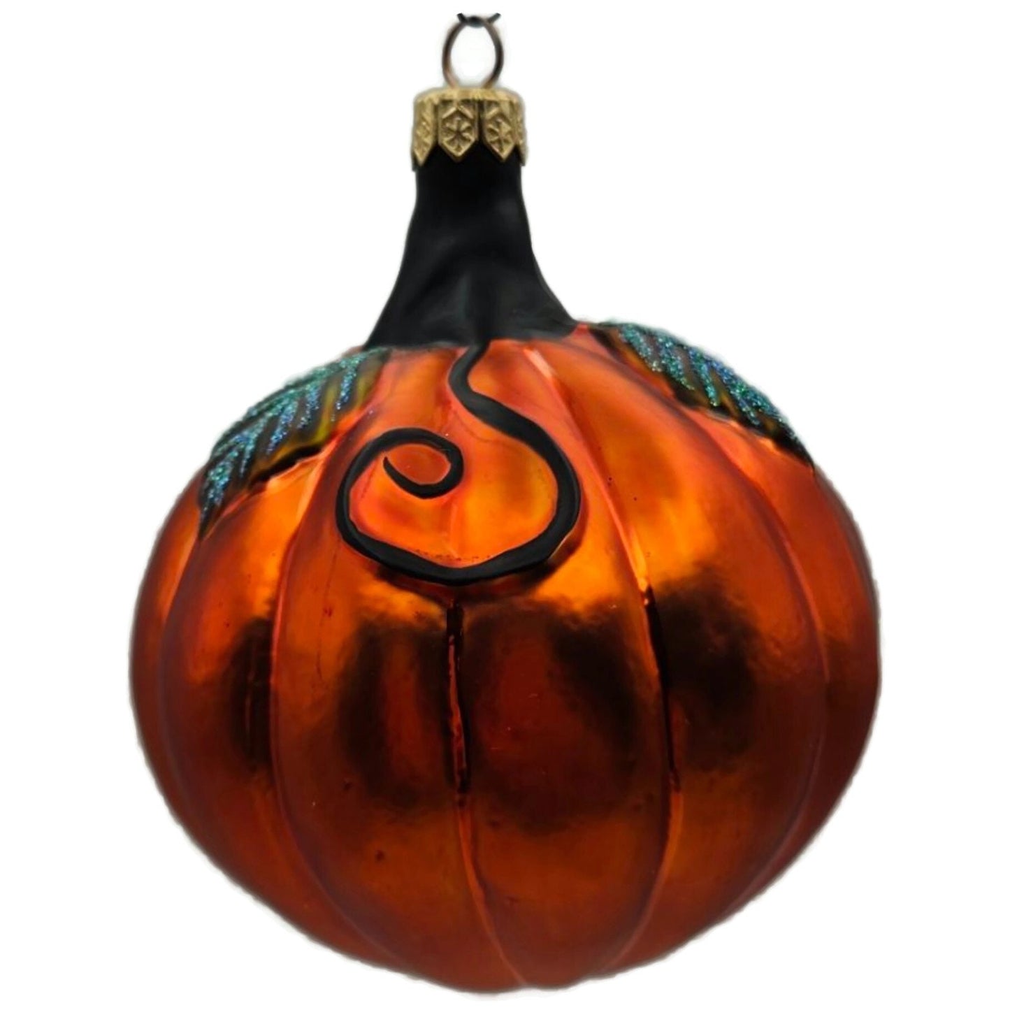 Patricia Breen Halloween Fanciful Pumpkin Orange Matte Christmas Ornament 9812