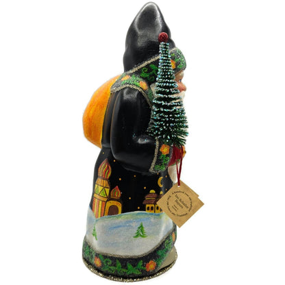 Ino Schaller Russian Fable Orange Black Paper Mache Candy Container CATZ Limited