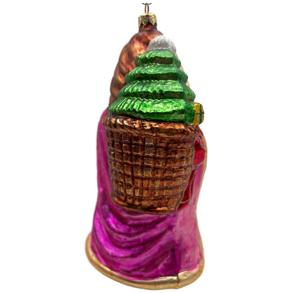 Christopher Radko Enchanted Noel Santa Christmas Tree Ornament 98-182-0 Glass