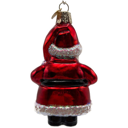 Old World Christmas Short Stuff Santa Claus 2019 Glass Christmas Tree Ornament
