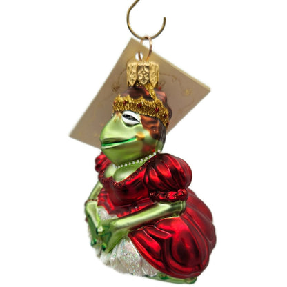 Patricia Breen Josephine Frog Queen Red Green Animal Christmas Tree Ornament