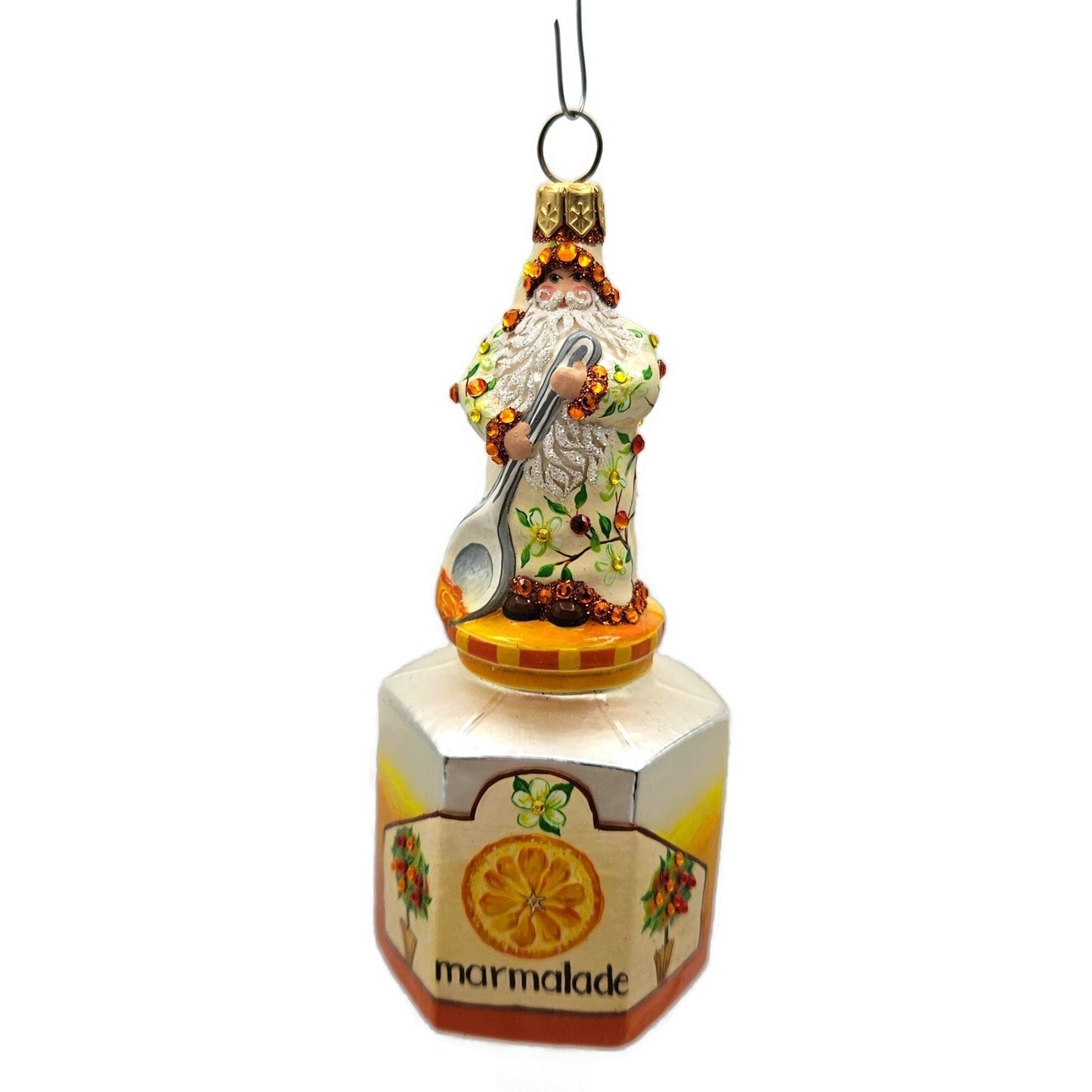 Patricia Breen Loving Spoonful Orange Marmalade Santa Spring Christmas Ornament
