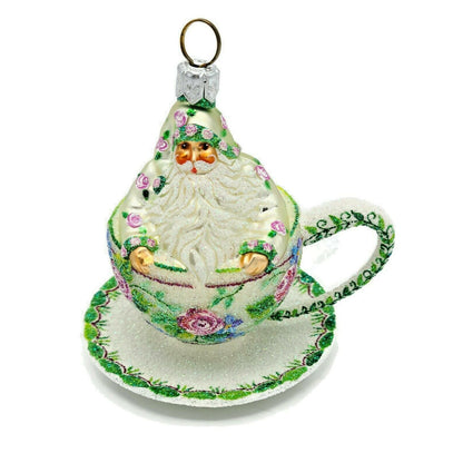 Patricia Breen Tea for Two Floral Rose Spring Holiday Tree Ornament Tea Party