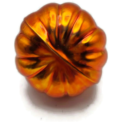 Patricia Breen Miniature Pumpkin Light Orange Glass Halloween Ornament 9800CATZ
