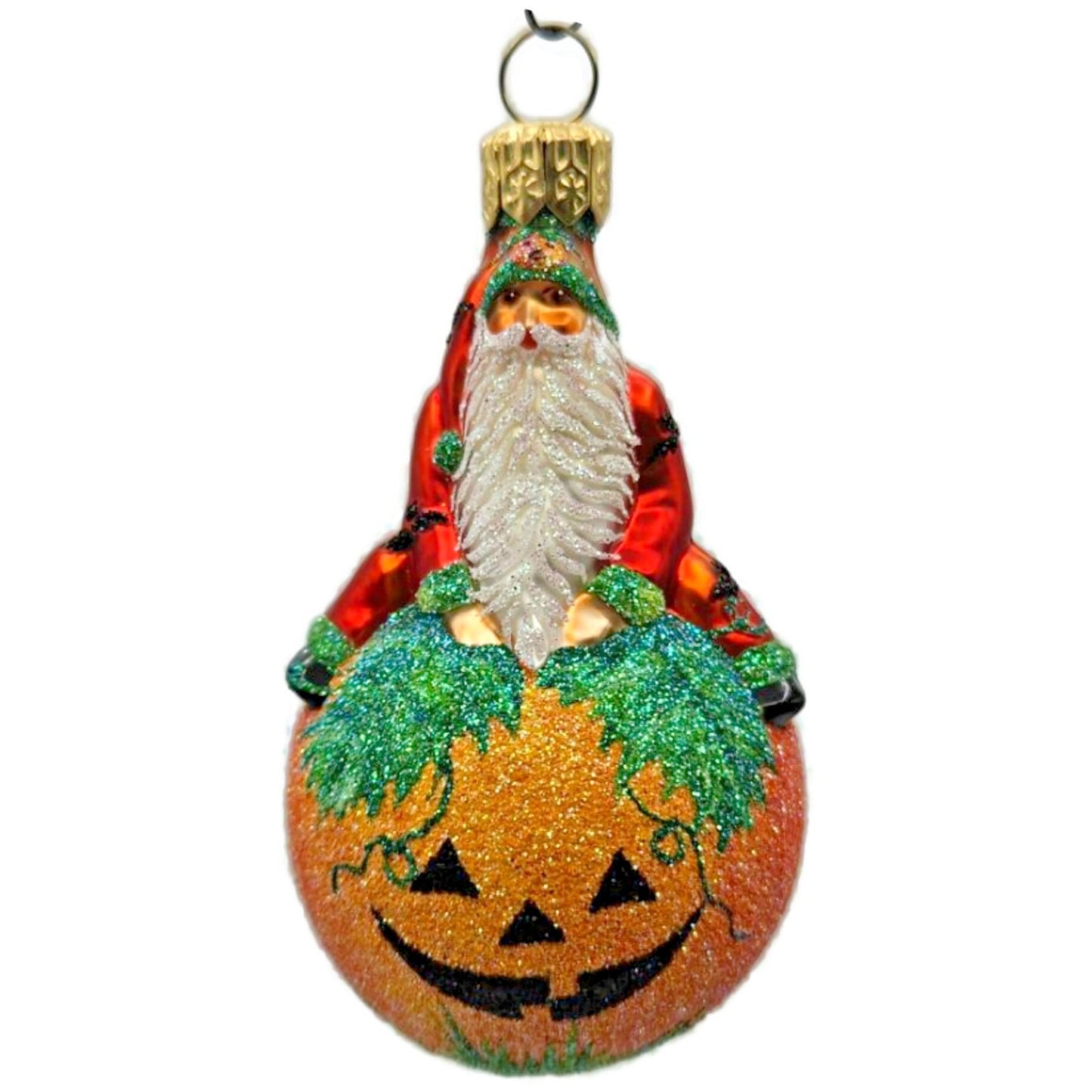 Patricia Breen Halloween Snow Frolic Santa Claus Jack-O-Lantern X-Mas Ornament