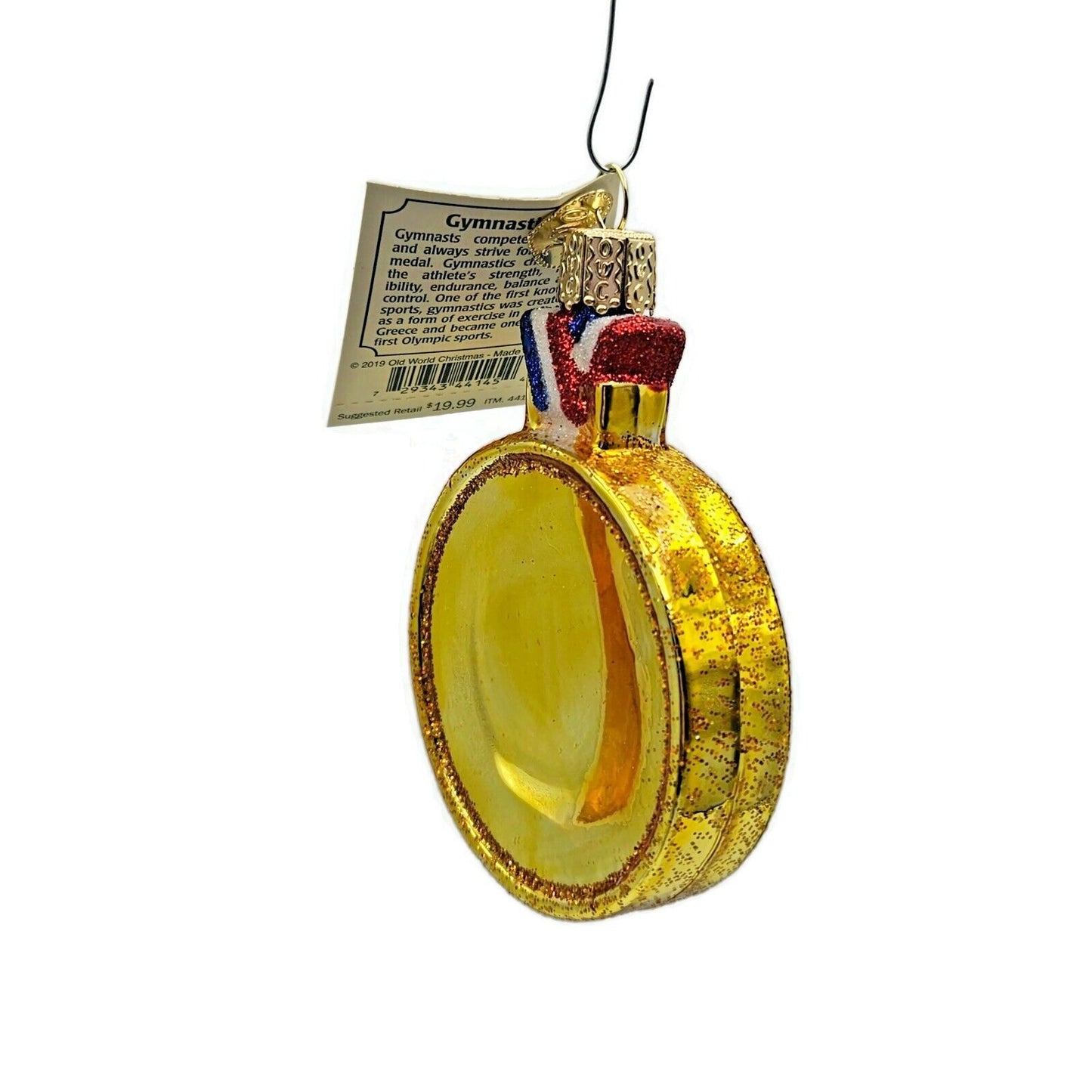 Old World Christmas Gymnastics Gold Medal Christmas Tree Ornament OWC 44145