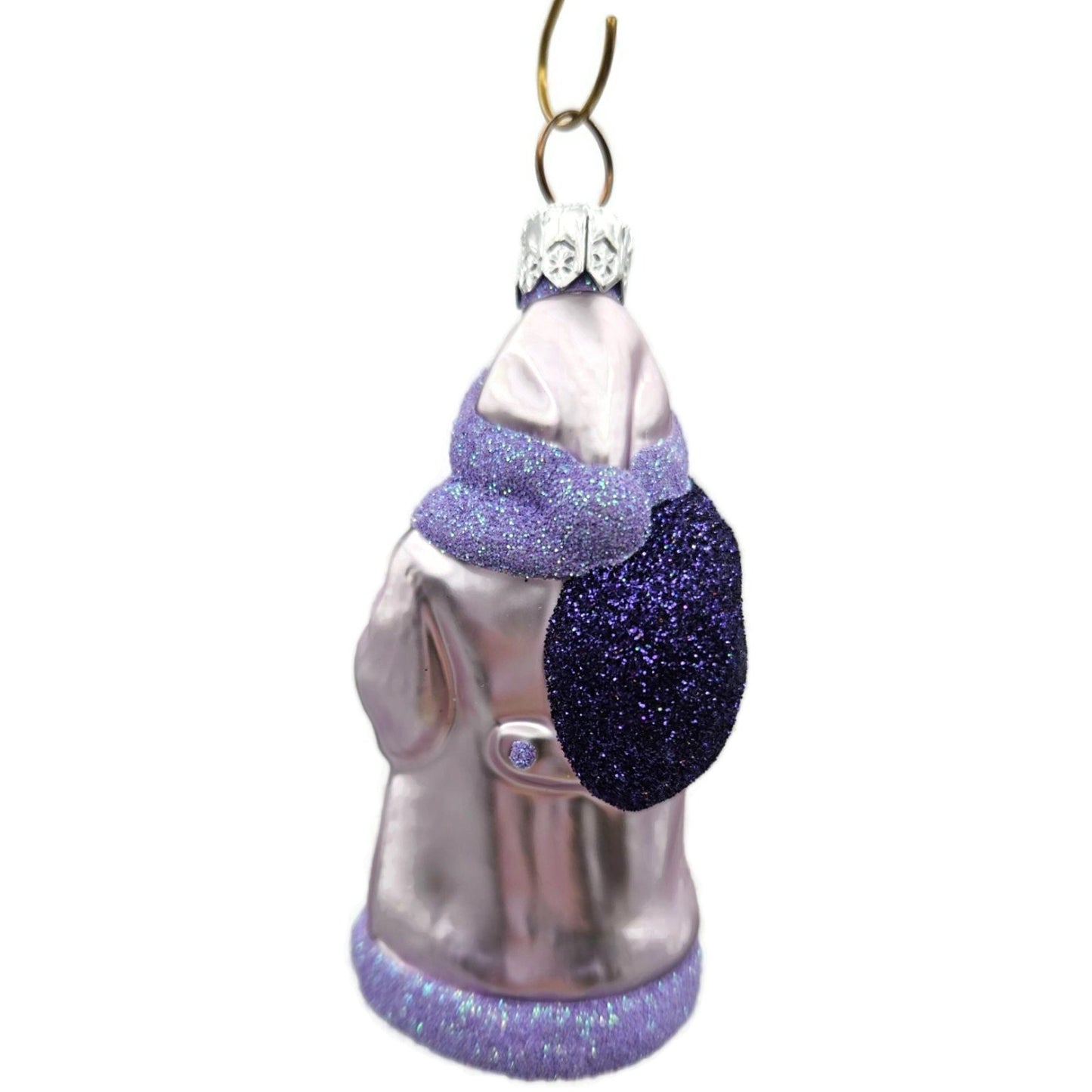 Patricia Breen Miniature Santa And Teddy Lavender Christmas Tree Ornament CATZ