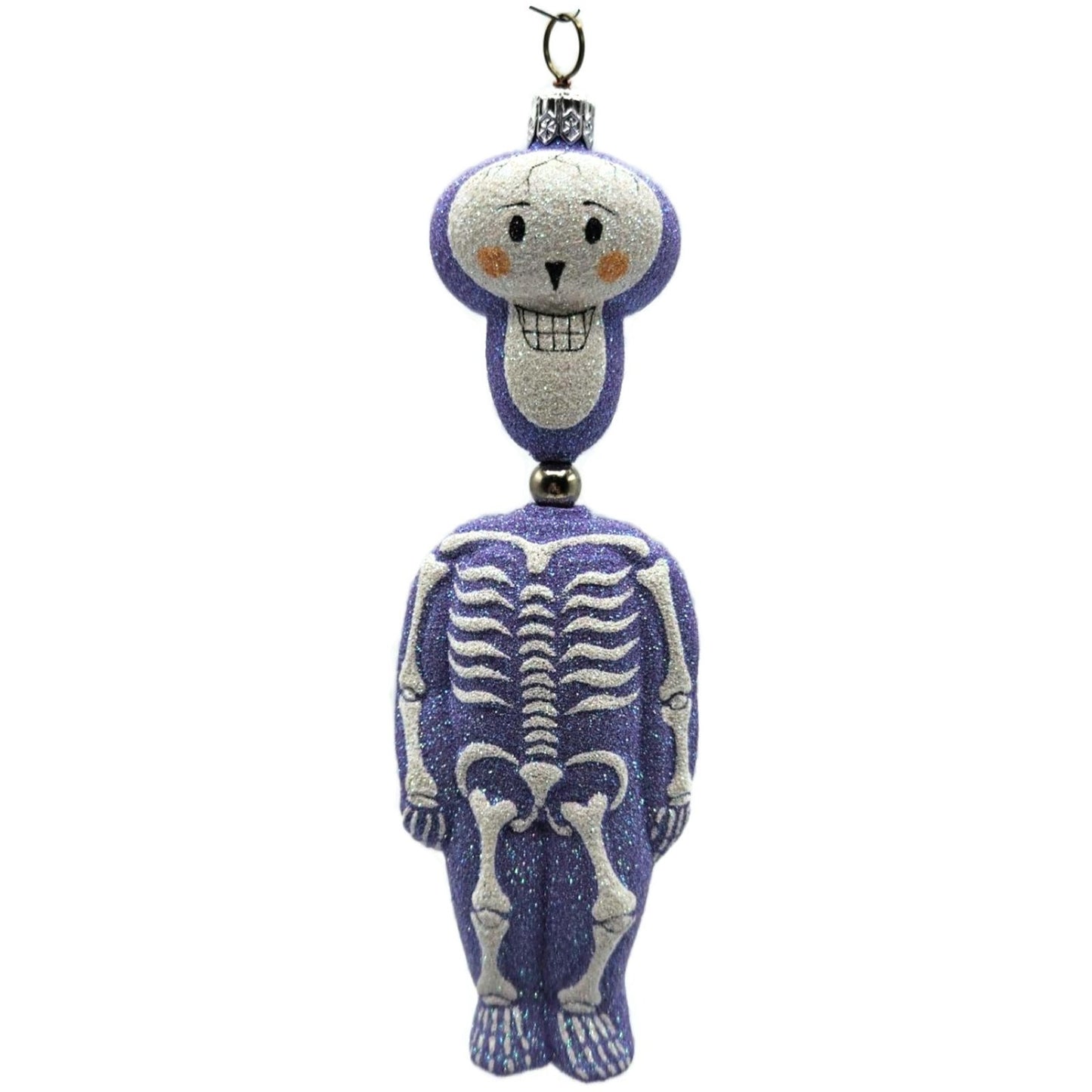 Patricia Breen Kinetic Skelton Lavender Halloween Christmas Tree Ornament 2325