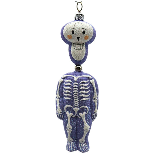 Patricia Breen Kinetic Skelton Lavender Halloween Christmas Tree Ornament 2325