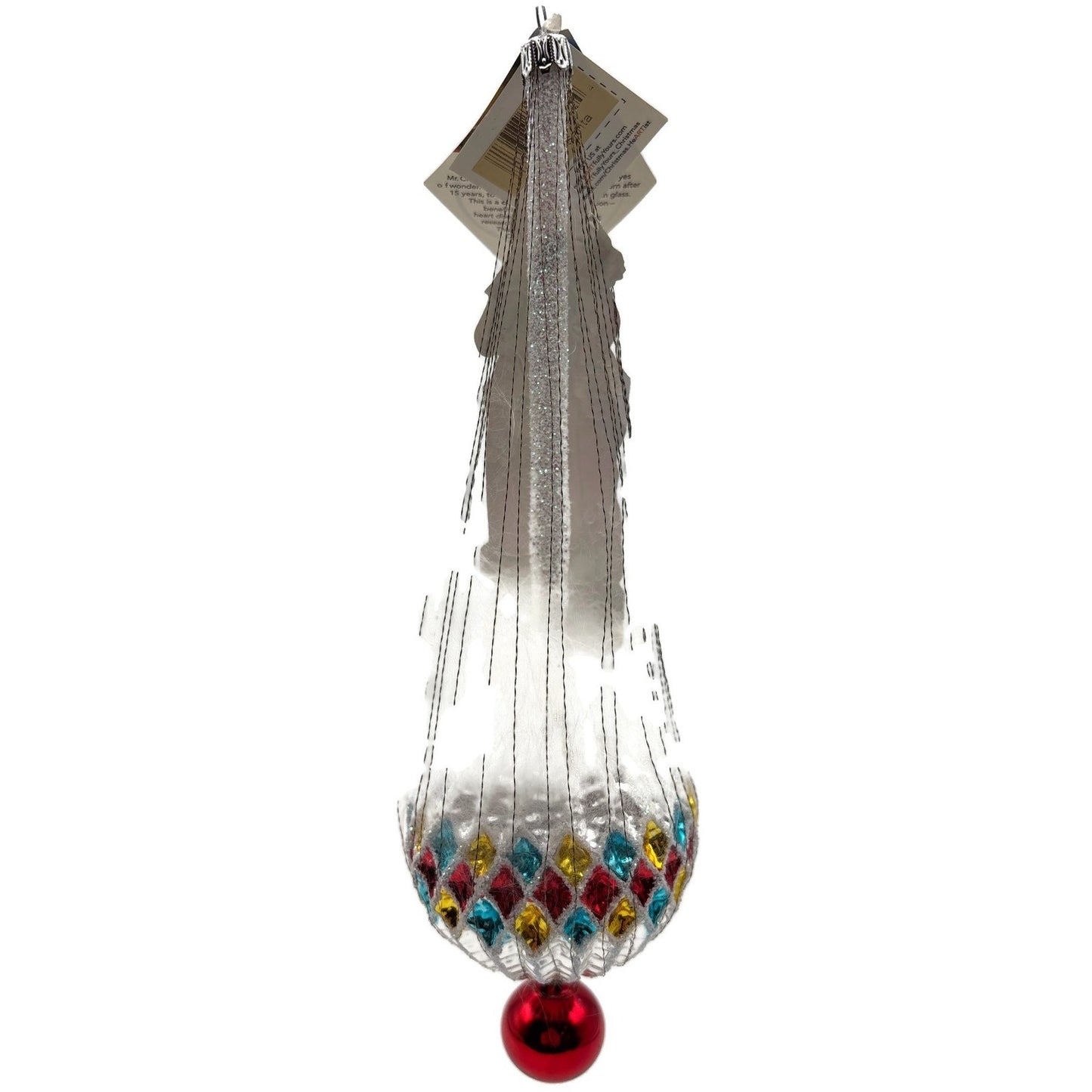 Heartfully Yours Christopher Radko Redbriar Santa Wirewrap Christmas Ornament