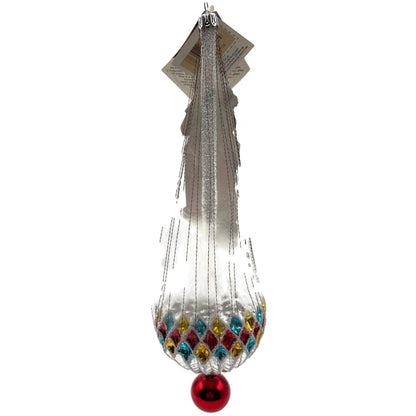 Heartfully Yours Christopher Radko Redbriar Santa Wirewrap Christmas Ornament