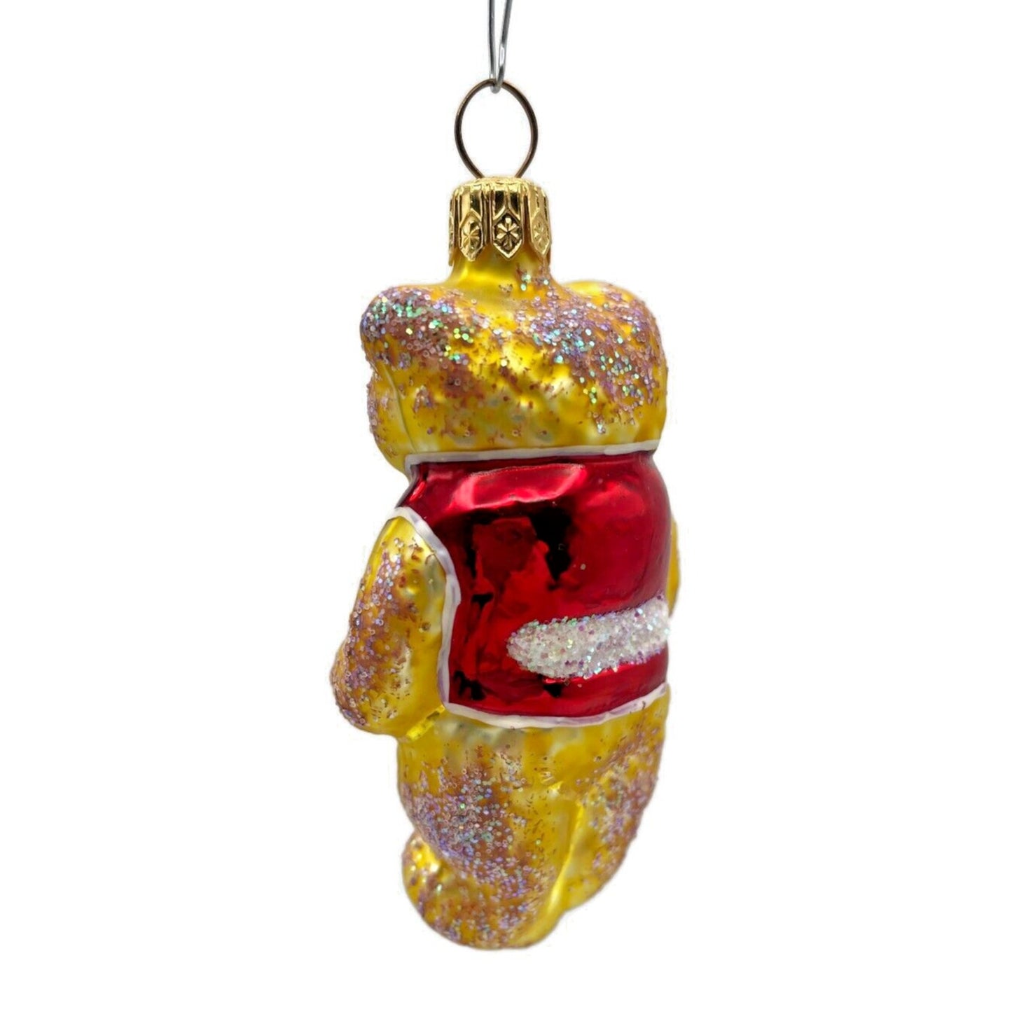 Christopher Radko Tiny Ted Teddy Bear Gem Blown Glass Christmas Ornament 940490