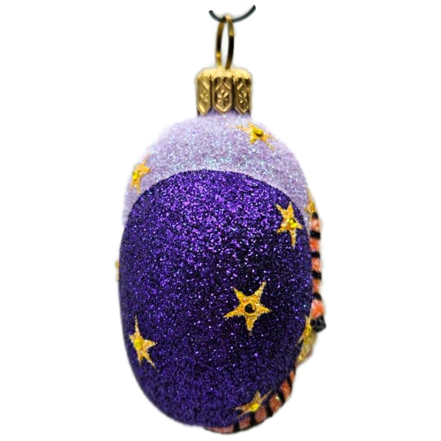 Patricia Breen Halloween Witch Medallion Jeweled Purple Moon Christmas Ornament