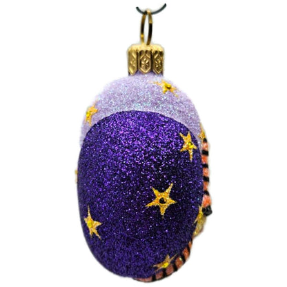 Patricia Breen Halloween Witch Medallion Jeweled Purple Moon Christmas Ornament
