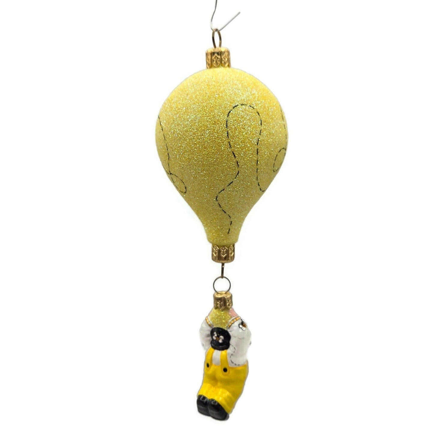 Patricia Breen Miniature Balloon Boy Bees Yellow Spring Christmas Tree Ornament
