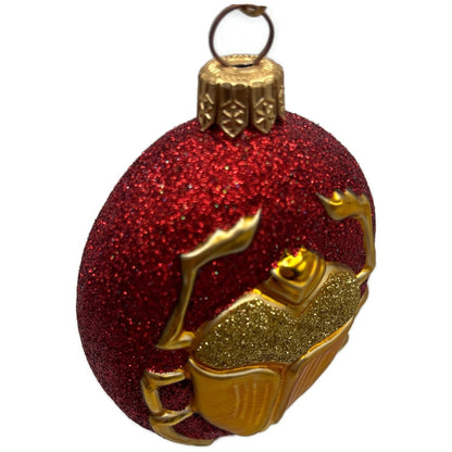 Patricia Breen Cleopatra's Scarab Red Gold Beetle Insect Christmas Tree Ornament